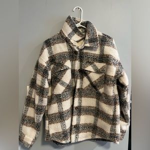 Flannel inspired thick coat- NEVER WORN